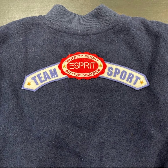 Rare Vintage Esprit Boys Varsity Spirit Team Sport Bomber Jacket Sz 3T - Picture 3 of 7